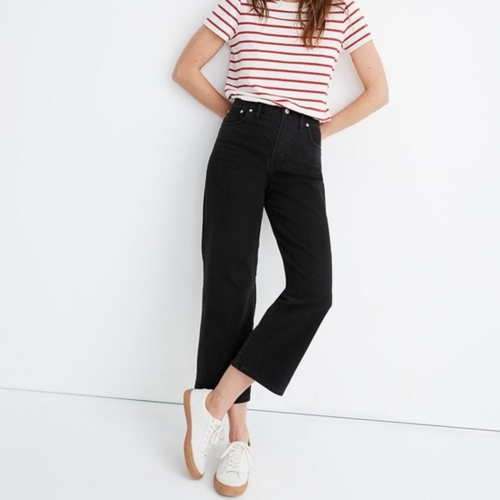 Madewell Slim Wide Leg jeans in Lunar Wash